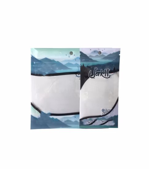 Saco de plástico para isca de pesca com fecho zip por atacado com furo